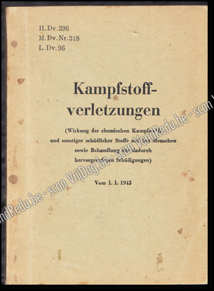 Image de Kampfstoffverletzungen. Wirkung der chemischen Kampfstoffe und sonstiger schädlicher Stoffe auf den Menschen, sowie Behandlung der dadurch hervorgerufenen Schädigungen