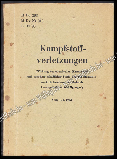 Image de Kampfstoffverletzungen. Wirkung der chemischen Kampfstoffe und sonstiger schädlicher Stoffe auf den Menschen, sowie Behandlung der dadurch hervorgerufenen Schädigungen
