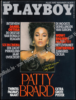 Afbeeldingen van Playboy België. Alles wat mannen boeit. Nr. 1, januari 1988. Gelukkig Nieuwjaar Patty Brard