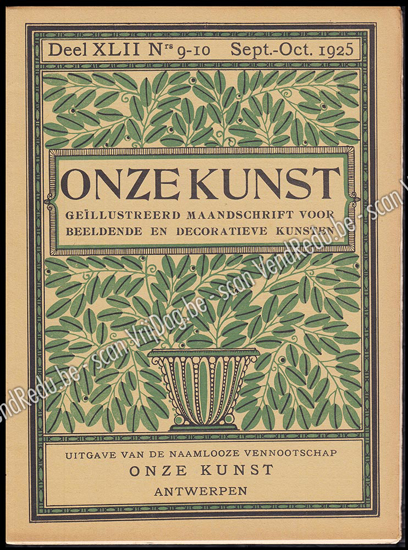 Picture of Onze Kunst. Jg. 22, nr. 9-10. September-October 1925
