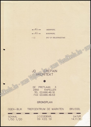 Bild von Projectdossier en Catalogus "Ogen-Blik" (Koning Boudewijnstichting). 1990–1991. Jo Crepain