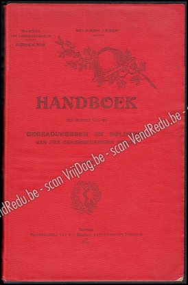 Picture of Handboek ten dienste van de Gegradueerden en Soldaten van den Geneeskundigen Dienst