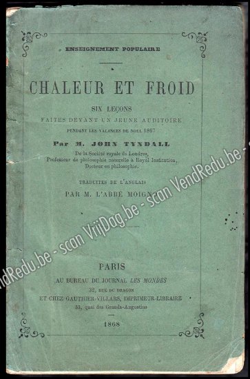 Afbeeldingen van Chaleur et Froid – Six Leçons faites devant un jeune auditoire pendant les vacances de Noël 1867